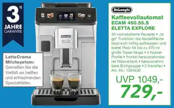 EP DeLonghi Kaffeevollautomat ECAM 450.55.S ELETTA EXPLORE Angebot