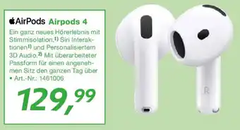 EP Apple AirPods 4 Angebot