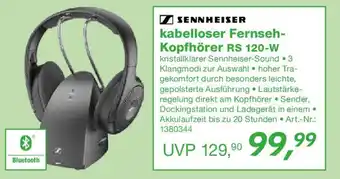 EP SENNHEISER kabelloser Fernseh Kopfhörer RS 120-W Angebot