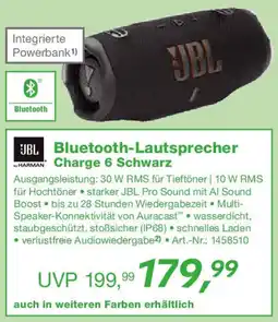 EP JBL Bluetooth-Lautsprecher Charge 6 Schwarz Angebot