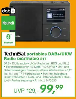EP TechniSat portables DAB+/UKW Radio DIGITRADIO 217 Angebot