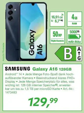 EP SAMSUNG Galaxy A16 128GB Angebot
