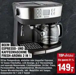 Handelshof Beem espresso- und kaffeemaschine fresh-aroma 2 in 1 Angebot