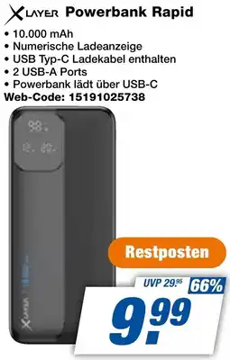 expert Techno Land XLAYER Powerbank Rapid Angebot