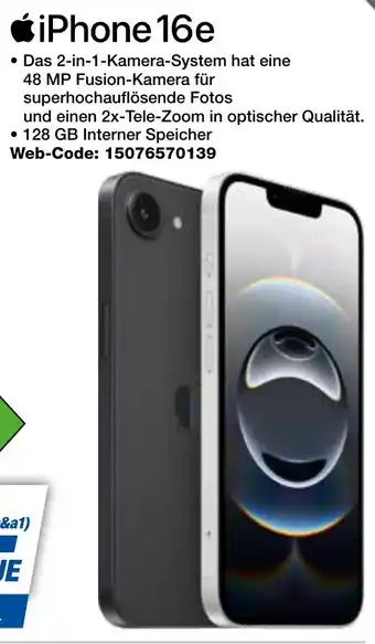 expert Techno Land Apple iPhone 16e Angebot