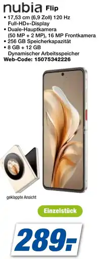 expert Techno Land nubia Flip Angebot