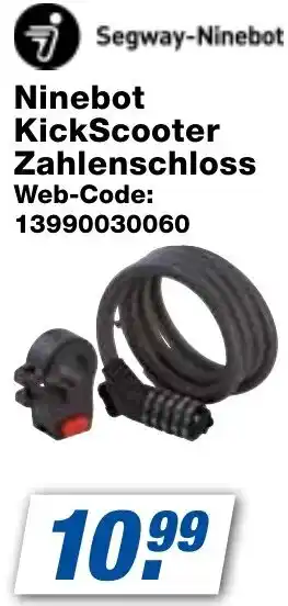 expert Techno Land Segway-Ninebot KickScooter Zahlenschloss Angebot
