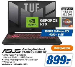 expert Techno Land ASUS Gaming-Notebook FA707NU-HX051W Angebot