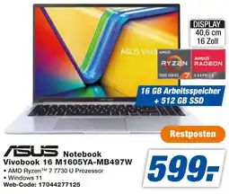 expert Techno Land ASUS Notebook Vivobook 16 M1605YA-MB497W Angebot