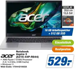 expert Techno Land acer Notebook Aspire 3 (A315-44P-R844) Angebot