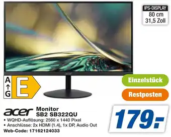 expert Techno Land acer Monitor SB2 SB322QU Angebot