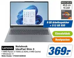 expert Techno Land Lenovo Notebook IdeaPad Slim 3 Angebot