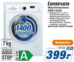 expert Techno Land Constructa Waschmaschine CWF14J05 Angebot