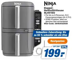 expert Techno Land NINJA Doppel Heißluftfritteuse SL451EU Angebot