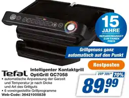 expert Techno Land Tefal Intelligenter Kontaktgrill OptiGrill GC7058 Angebot