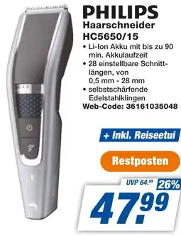 expert Techno Land PHILIPS Haarschneider HC5650/15 Angebot
