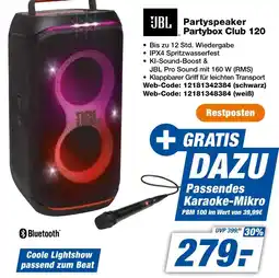 expert Techno Land JBL Partyspeaker Partybox Club 120 Angebot
