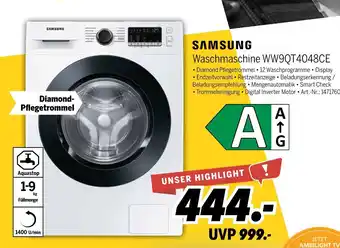 MEDIMAX Samsung waschmaschine ww9qt4048ce Angebot