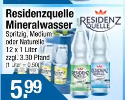 Getränke City Residenzquelle mineralwasser spritzig Angebot
