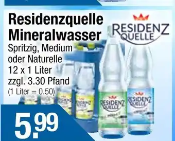 Getränke City Residenzquelle mineralwasser spritzig Angebot