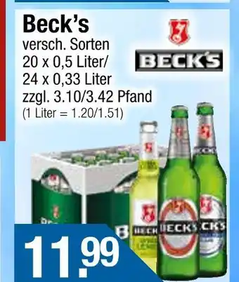 Getränke City Beck's beck's Angebot
