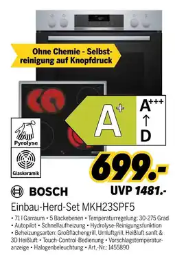 MEDIMAX Bosch einbau-herd-set mkh23spf5 Angebot