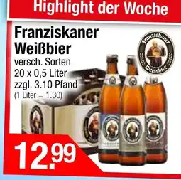 Getränke City Franziskaner weißbier Angebot