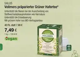 Vitalia Salus vollmers präparierter grüner hafertee Angebot