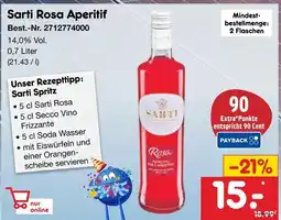 Netto Marken-Discount Sarti sarti rosa aperitif Angebot