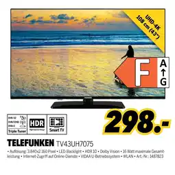 MEDIMAX Telefunken tv43uh7075 Angebot