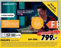 MEDIMAX Philips ambilight tv 550led759 Angebot