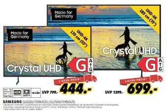 MEDIMAX Samsung tv uhd-4k gu55du7199uxzg oder gu75du7199uxzg Angebot
