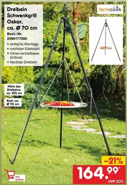 Netto Marken-Discount Dreibein schwenkgrill oskar Angebot