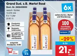Netto Marken-Discount Grand sud merlot rosé Angebot