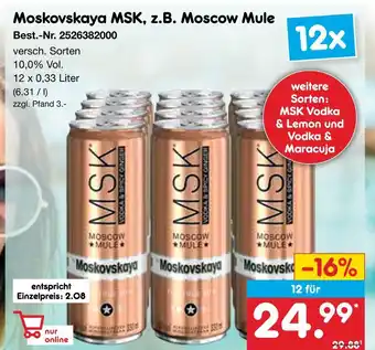 Netto Marken-Discount Moskovskaya msk moscow mule Angebot