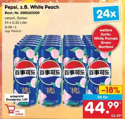 Netto Marken-Discount Pepsi white peach Angebot