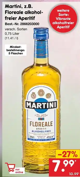Netto Marken-Discount Martini floreale alkoholfreier aperitif Angebot