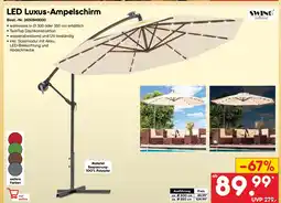 Netto Marken-Discount Swing harmonie led luxus-ampelschirm ø 300 cm Angebot