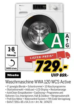 MEDIMAX Miele waschmaschine wwa 120 wcs active Angebot