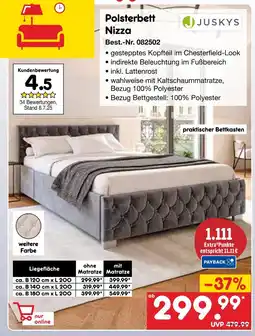 Netto Marken-Discount Juskys polsterbett nizza Angebot