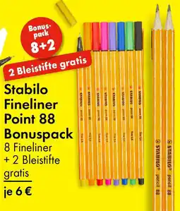 TEDi Stabilo Fineliner Point 88 Bonuspack Angebot