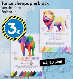 TEDi Tonzeichenpapierblock Angebot