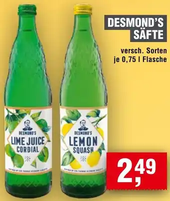 Handelshof Desmond's Säfte Angebot