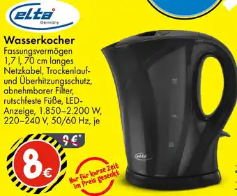 TEDi elta Wasserkocher Angebot
