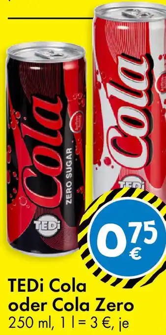 TEDi TEDi Cola oder Cola Zero Angebot