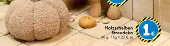 TEDi Holzscheiben Streudeko Angebot