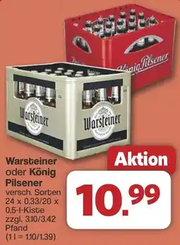 Famila Nord West Warsteiner oder König Pilsener Angebot