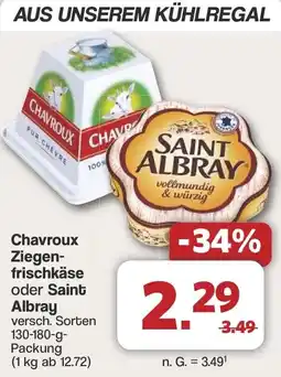 Famila Nord West Chavroux Ziegenfrischkäse oder Saint Albray Angebot
