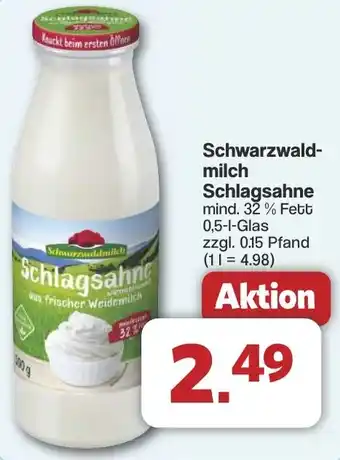 Famila Nord West Schwarzwaldmilch Schlagsahne Angebot