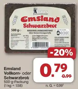Famila Nord West Emsland Vollkorn- oder Schwarzbrot Angebot